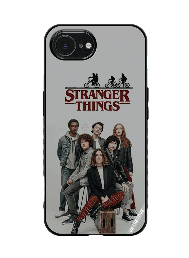 Protective Case Cover For Apple iPhone 16e Strangers Thing Design Multicolour