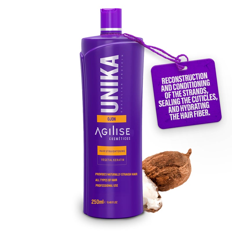 Agilise Unika Brazilian Keratin Hair Treatment Straightening Professional Straightener â€“ Brazilian Blowout Cream with Batana Oil â€“ alisado brasileÃ±o keratina permanente â€“ Keratina para Alisar el Pelo - Image 3