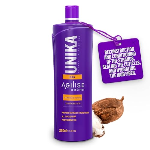 Agilise Unika Brazilian Keratin Hair Treatment Straightening Professional Straightener â€“ Brazilian Blowout Cream with Batana Oil â€“ alisado brasileÃ±o keratina permanente â€“ Keratina para Alisar el Pelo - Image 1