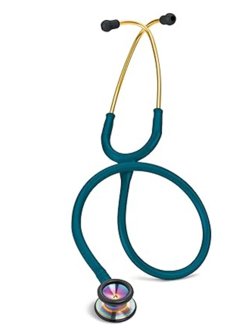 Littmann 3M Littmann Classic II Paediatric Stethoscope 2153, Rainbow-Finish Chestpiece, Caribbean Blue Tube  - Image 1