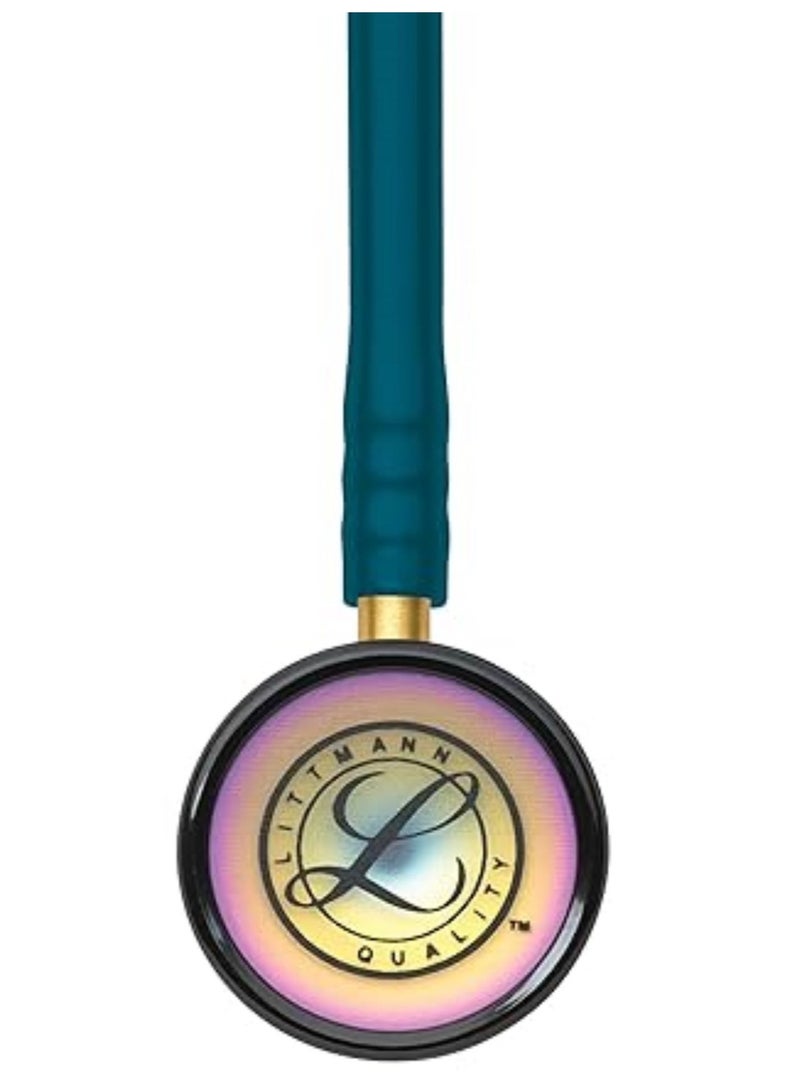 Littmann 3M Littmann Classic II Paediatric Stethoscope 2153, Rainbow-Finish Chestpiece, Caribbean Blue Tube  - Image 4