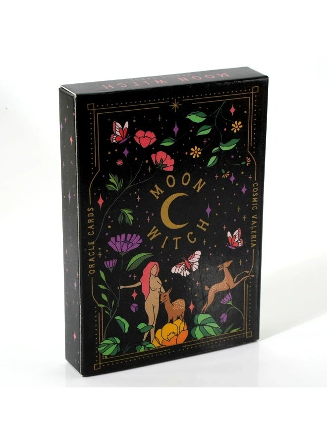 NIBEMINENT 1 set of tarot cards (witchcraft style) - entry-level cards, 78 tarot cards in original format, suitable for beginner's use as witchcraft divination cards, 42 sets, suitable for group use - Image 1