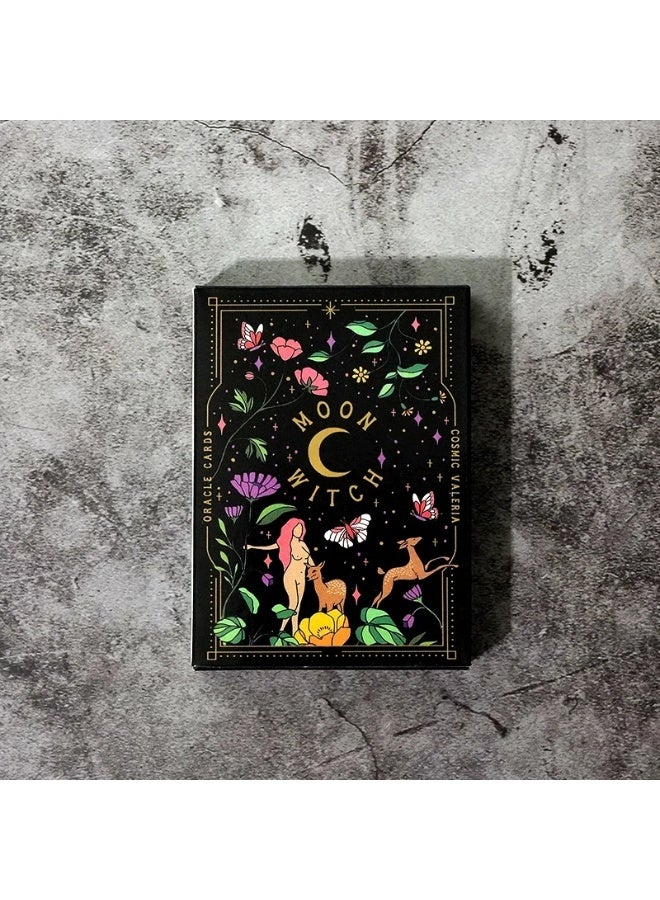 NIBEMINENT 1 set of tarot cards (witchcraft style) - entry-level cards, 78 tarot cards in original format, suitable for beginner's use as witchcraft divination cards, 42 sets, suitable for group use - Image 2