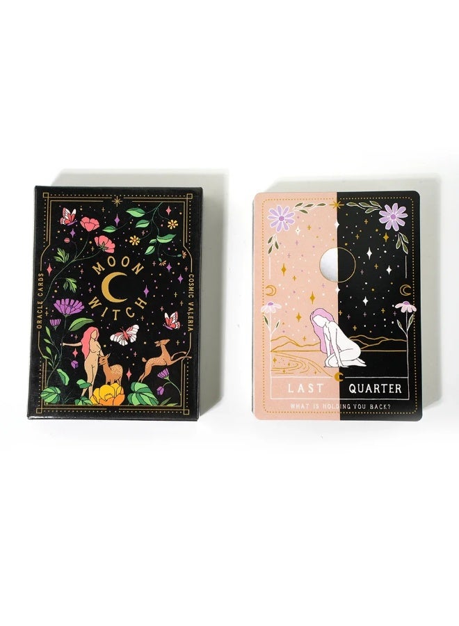 NIBEMINENT 1 set of tarot cards (witchcraft style) - entry-level cards, 78 tarot cards in original format, suitable for beginner's use as witchcraft divination cards, 42 sets, suitable for group use - Image 4