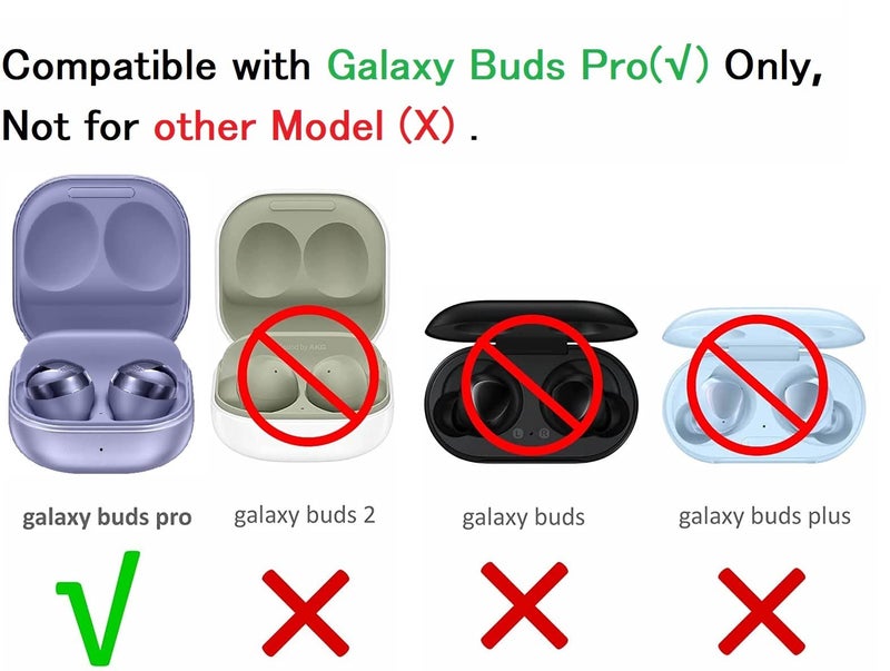JNSA Silicone Eartips Replacement for Galaxy Buds Pro Earbuds, S/M/L 3 Size 3 Pairs,Fit in The Case, Earbuds Ear Gels Ear Tips, Violet - Image 2
