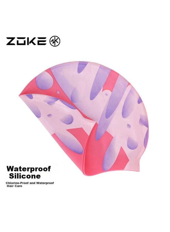 Zoke Children's Silicone Comfortable Hair And Ear Protection Professional Waterproof Training Swim Cap 624603220-2 - Image 2