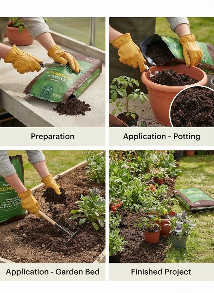 GARDENER'S GARDENER’S Eco Smart Compost Premium Decomposed Plant Material 10 kg bag - Image 2