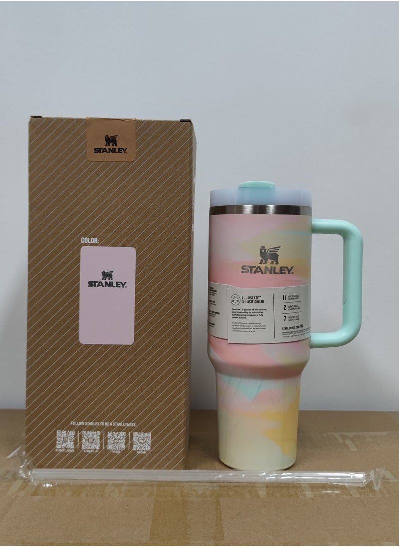 Stanley - Quencher H2.0 FlowState Stainless Steel Vacuum Insulated Tumbler with Lid and Straw for Water, Iced Tea or Coffee, Smoothie and More,  40 oz - Image 1