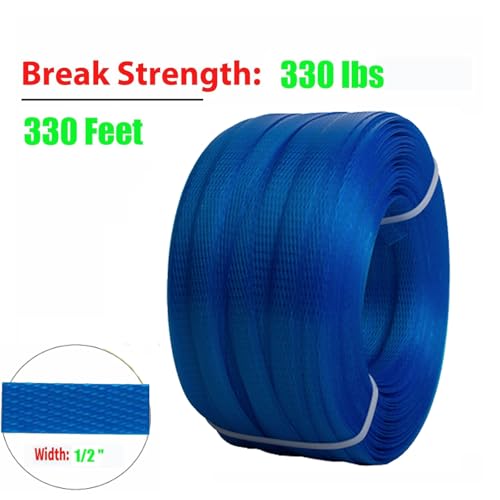 Palmarosa Packaging Strapping Kit - Pallet Poly Tensioner Tool Sealer, Banding Tool, 4000" Length x 1/2" Wide PP Belt, 100 Metal Seals for Packing and Shipping - Image 3