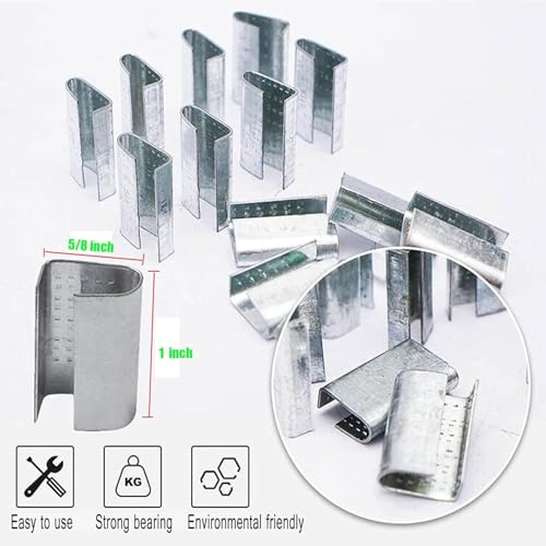 Palmarosa Packaging Strapping Kit - Pallet Poly Tensioner Tool Sealer, Banding Tool, 4000" Length x 1/2" Wide PP Belt, 100 Metal Seals for Packing and Shipping - Image 4