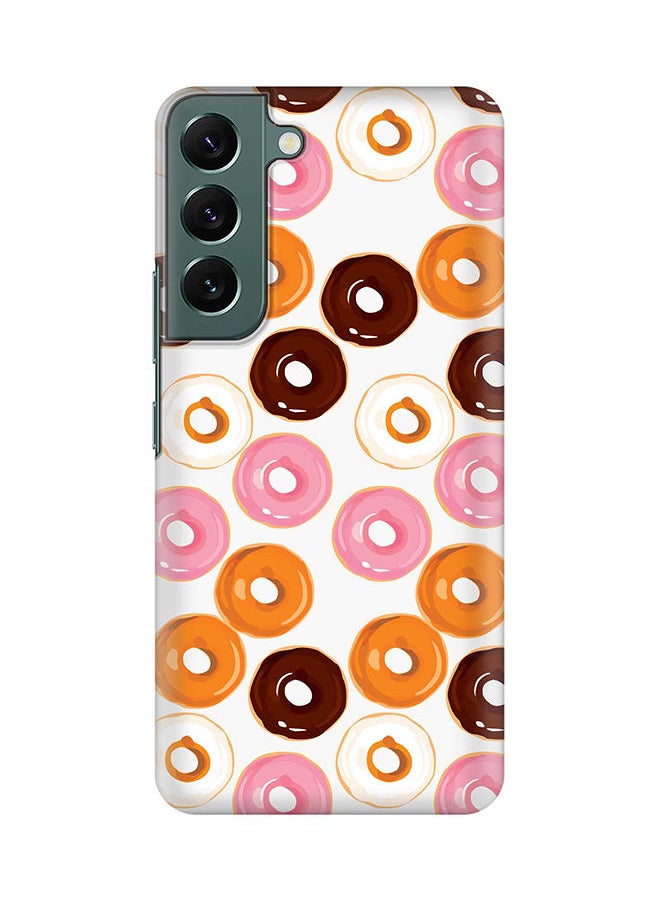 Stylizedd - Case for Samsung Galaxy S22 5G Slim Snap Classic Series Shield Matte Finish Print - Donut Drops - Image 1