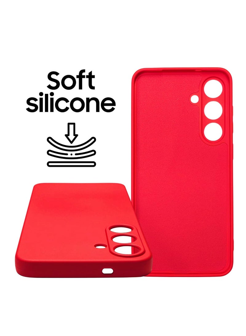 جراب Samsung Galaxy S25 Plus، جراب سيليكون سائل مقاوم للخدش ومضاد لبصمات الأصابع، غطاء حماية كامل الجسم لهاتف Samsung Galaxy S25 Plus مقاس 6.7 بوصة - Image 5