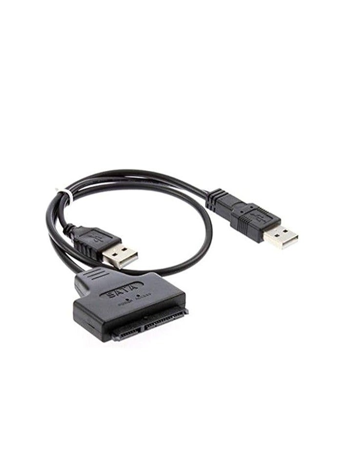 كابل محول من USB2.0 إلى e SATA أو SATA - اسود، لكومبيوتر - بي سي  - Image 1