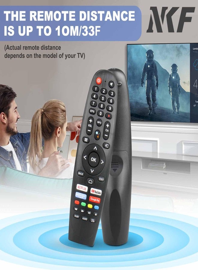 NKF EC32V2HA EC40V2FA Replace Remote Control Compatible with Caixun Android TV Remote for BLAUPUNKT TV Remote, for SANSUI TV Remote, for ARRQW TV Remote - Image 5