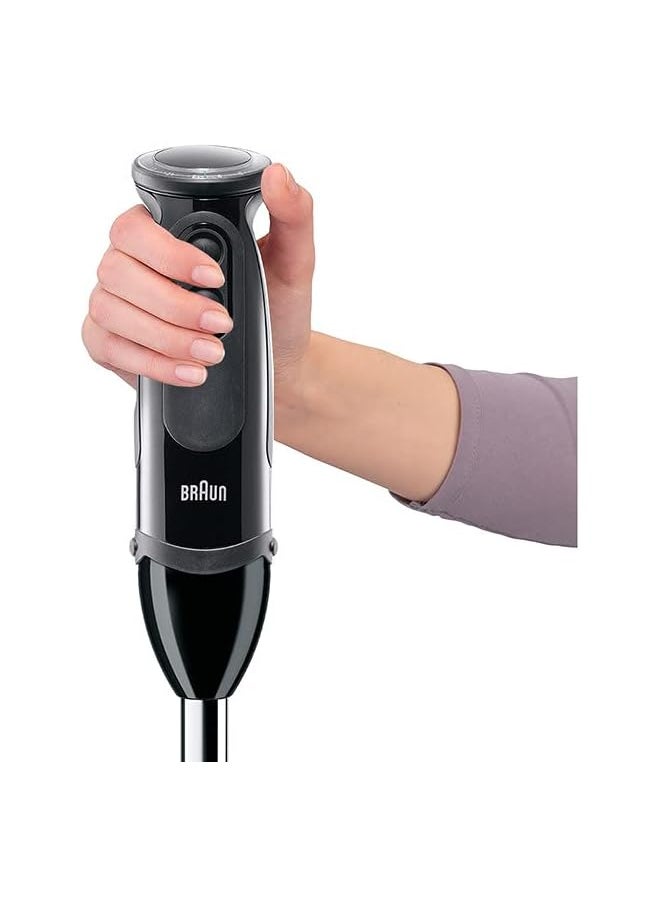 BRAUN - Multi Quick 5 1000W 21 Speeds 0.500L Chopper 0.600L Beaker Whisk Masher Splash Control Mq5237Bk Black - Image 1