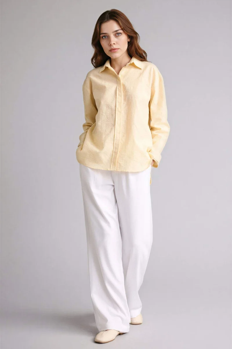 ديفاكتو Regular Fit Floral Long Sleeve Tunic