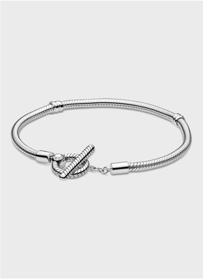 PANDORA Pandora Moments T-Bar Snake Chain Bracelet  - Image 1