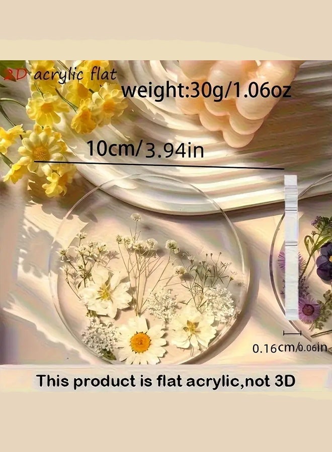 Ready For Chai طقم كوسترات أكريليك مسطحة 4 قطع، كوسترات خارجية ملونة مطبوعة، هدية زفاف عيد ميلاد عيد الأم، ديكور طاولة، تصميم فن الزهور البرية، نمط مسطح ثنائي الأبعاد، خيار عيد الميلاد، كوستر شاي، كوستر، حامل مزهرية طاولة، كوستر أنيق، طقم كوسترات، كوستر للمشروبات 4 قطع – تصميم زهور أنيق | كوسترات طاولة زخرفية للمنزل، المكتب والهدايا - Image 5