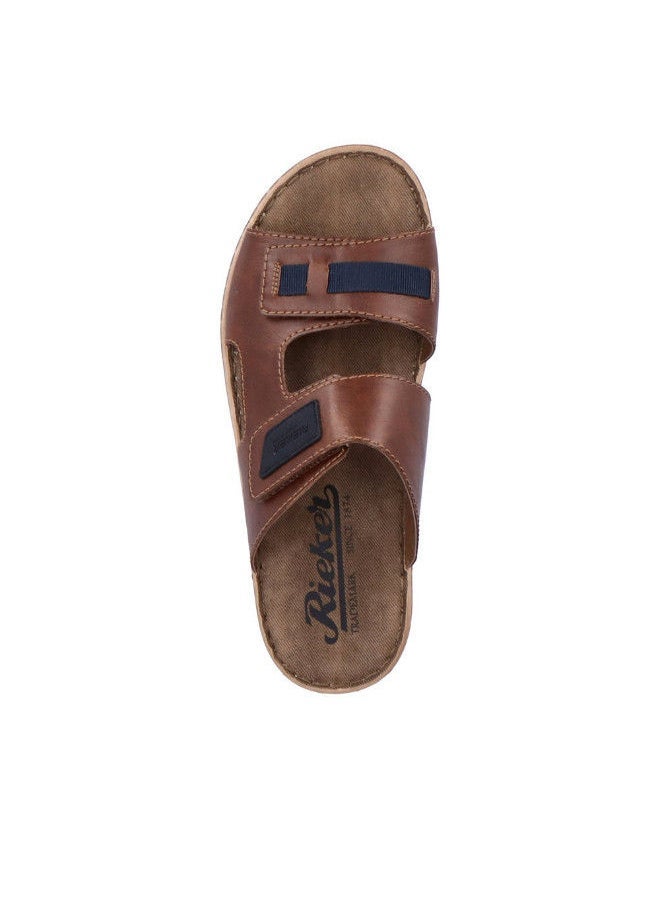 rieker Rieker Mens Casual Sandals 21055-25 Namur Maroon 116-1090  - Image 2