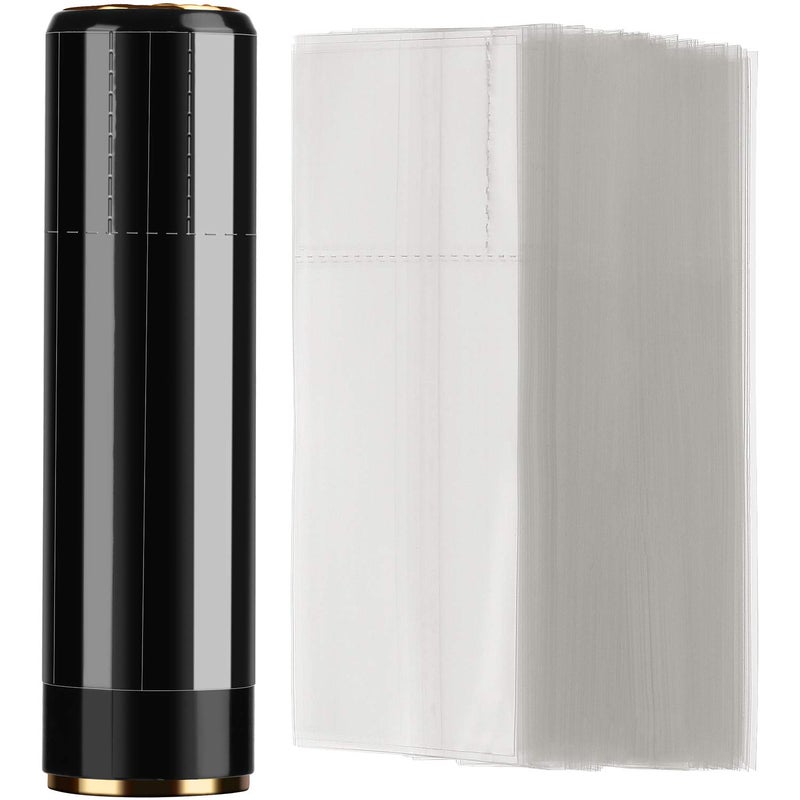 Outus 1000 Pieces Shrink Wrap for Lip Balm Tubes lipstick, Perforated, Easy to Use (2.56 x 1.2 Inch) - Image 1