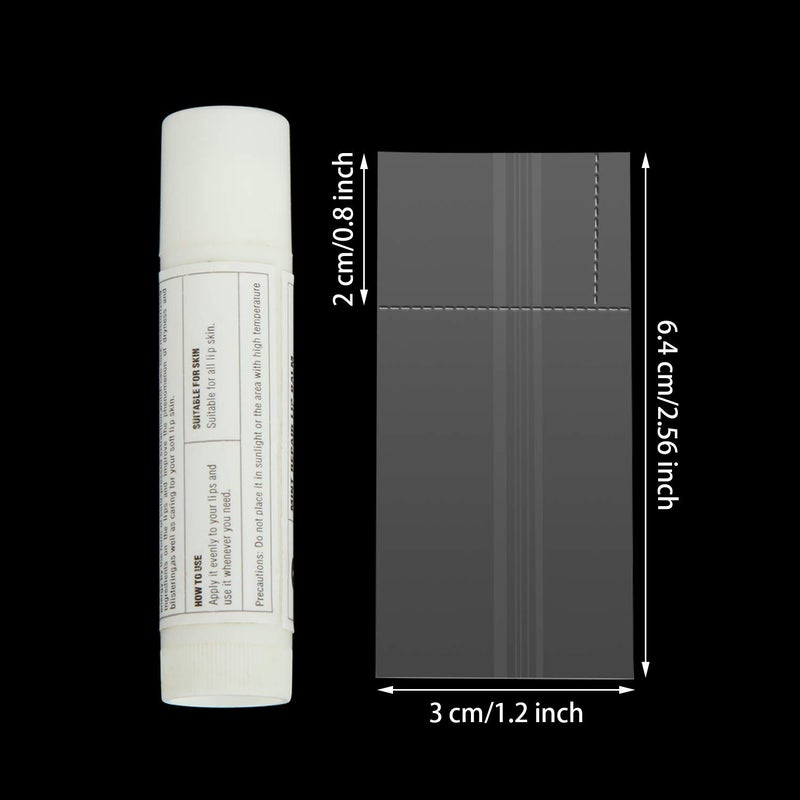 Outus 1000 Pieces Shrink Wrap for Lip Balm Tubes lipstick, Perforated, Easy to Use (2.56 x 1.2 Inch) - Image 2