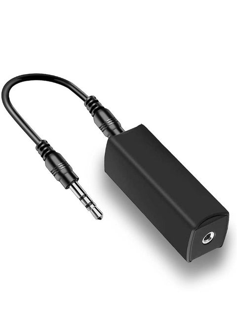 Ground Loop Noise Isolator for Car Audio/Home Audio System with 3.5mm Audio Cable, Current Sound Filter Anti-interference Filter, Eliminates Hum