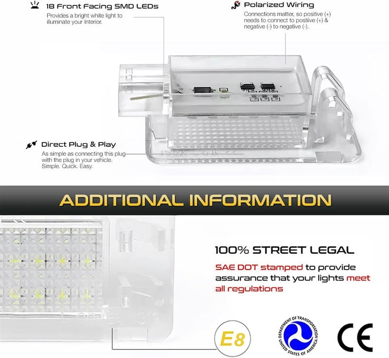 Wivplex LED Courtesy Footwell Lights for Volvo - Image 2