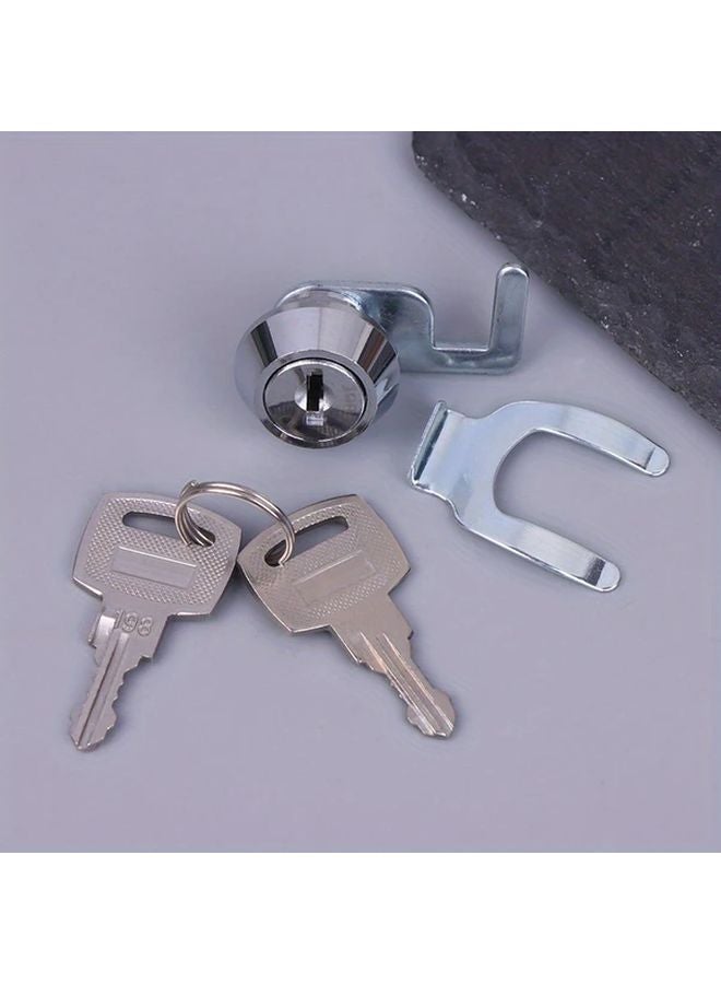 1 Set Heavy Duty Mini Cam Lock Quick Clip Keyed Cylinder No Power Needed Secure - Image 2
