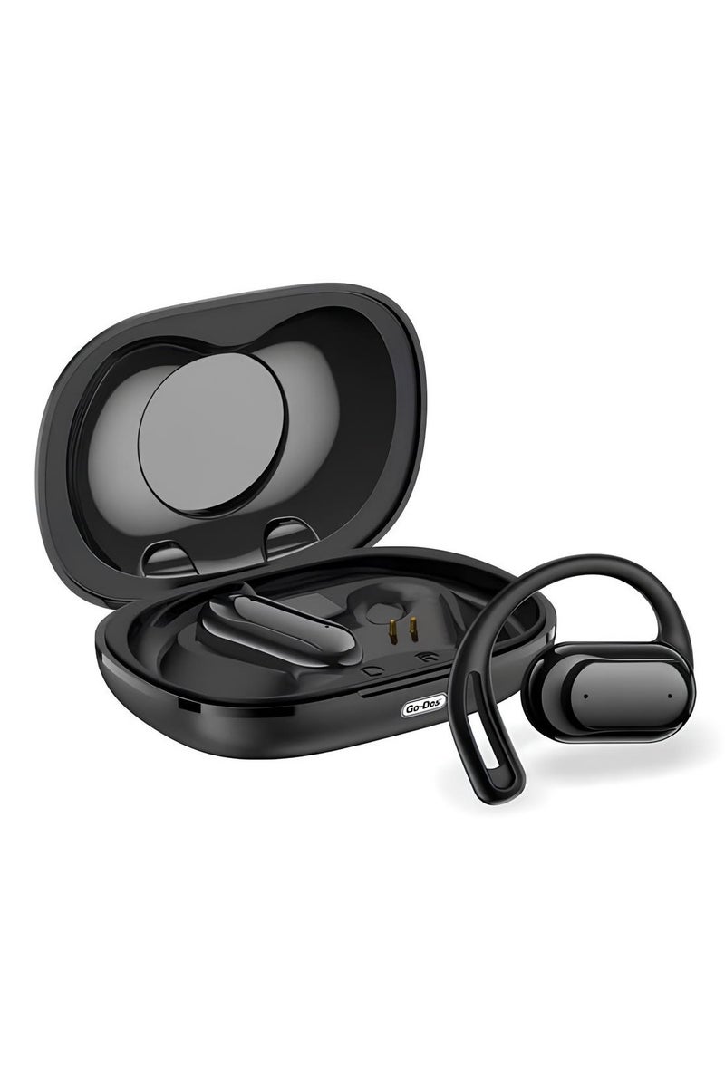 جو-ديز سماعات أذن لاسلكية مفتوحة بتقنية البلوتوث 5.4 وخاصية التوصيل العظمي للأذن وإلغاء الضوضاء ENC أسود - Image 2