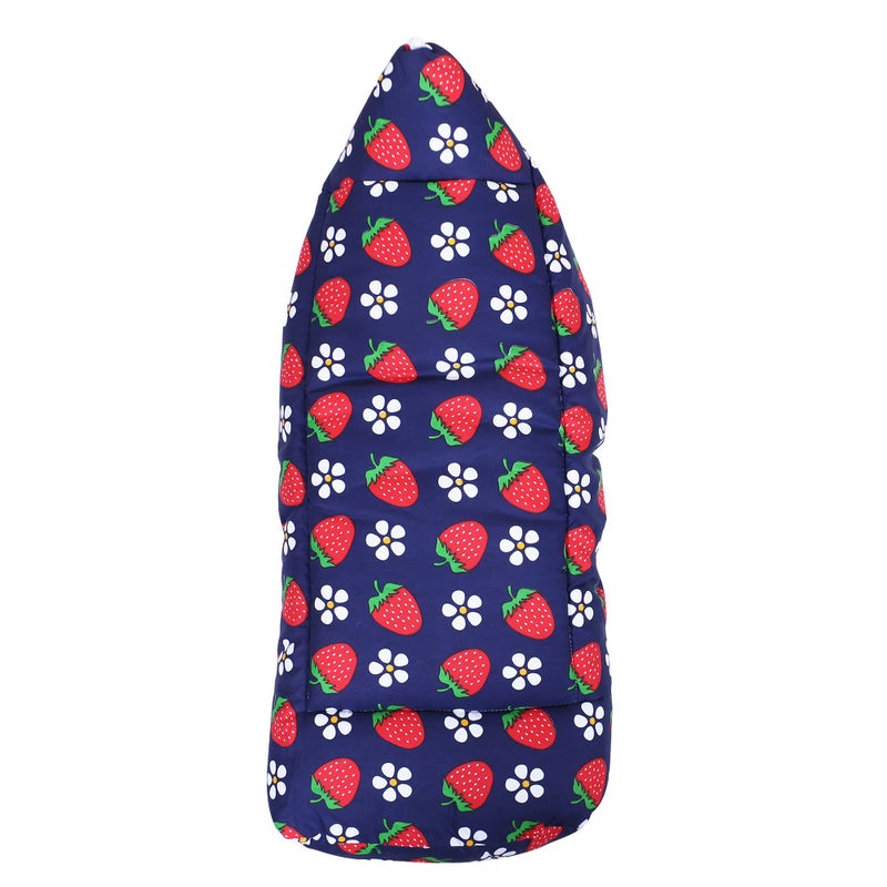 DEPURIKA Pure Soft Cotton Baby Boys and Baby Girls 3 in 1 Multi Usage Sleeping Bag and Carry Bag and Bed kam/Baby Odddna Wrapper Cum Blanket (Strawberry Black) - Image 3