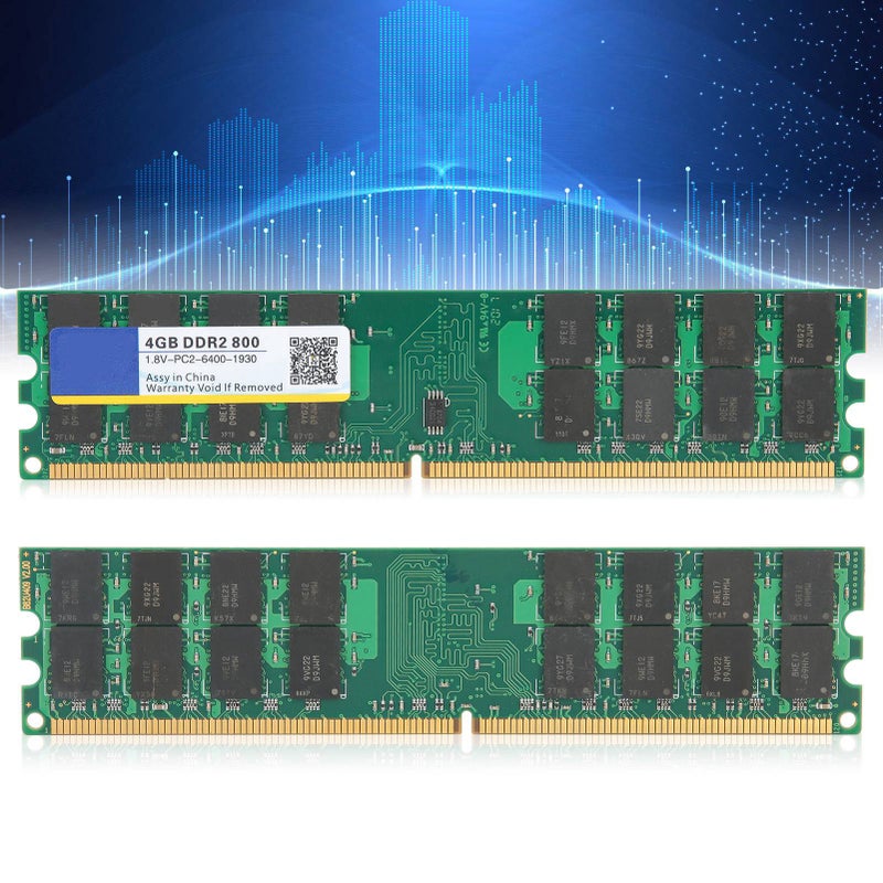 Xiede Desktop Computer Memory Bar Module DDR2 4GB 800Mhz PC2‑6400 1.8V for AMD 2nd Gen Storage - Image 1