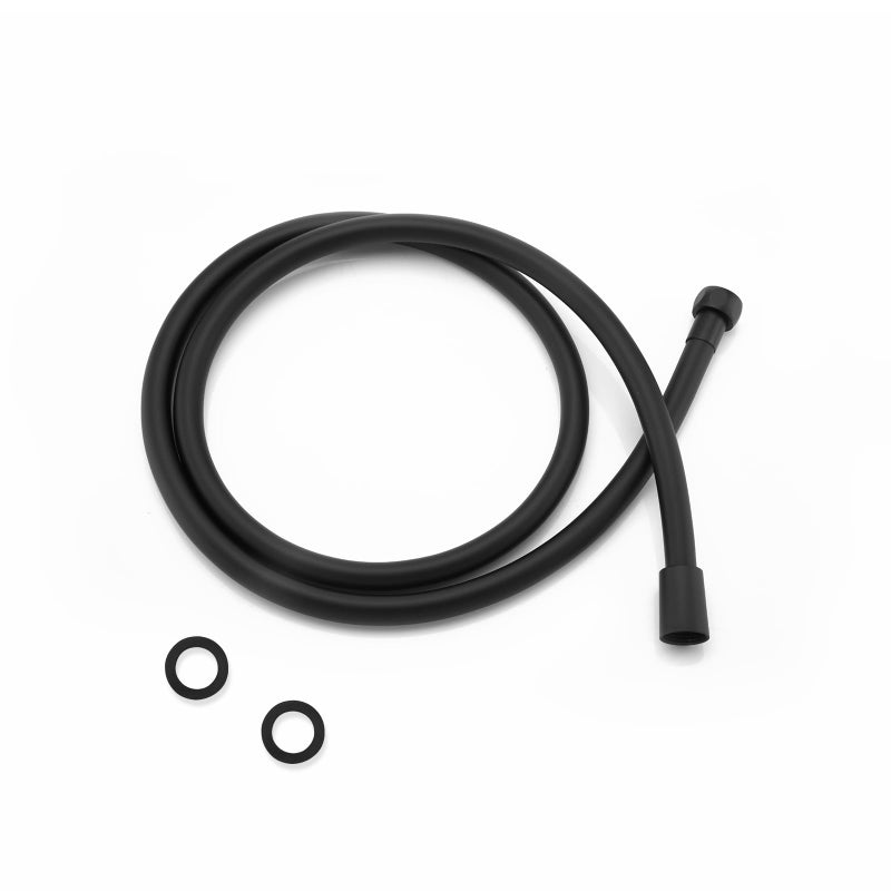 JASYA Black Shower Hose Replacement Explosion Proof Anti Winding PVC Showerhead Hoses Used In Showerheads Spray Bidet Bathing Toilet Cleaning Pet Flexible Rv Shower Hose Extra Long Bidet HosesBlack 59 In - Image 2