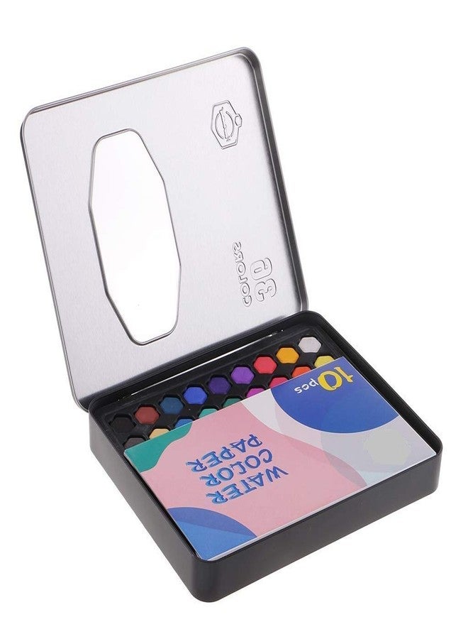 53 Arts 53ARTS Watercolor Cakes Set Art Painting Kit with Watercolor Paper, 36 Colors, Multicolour - Image 2