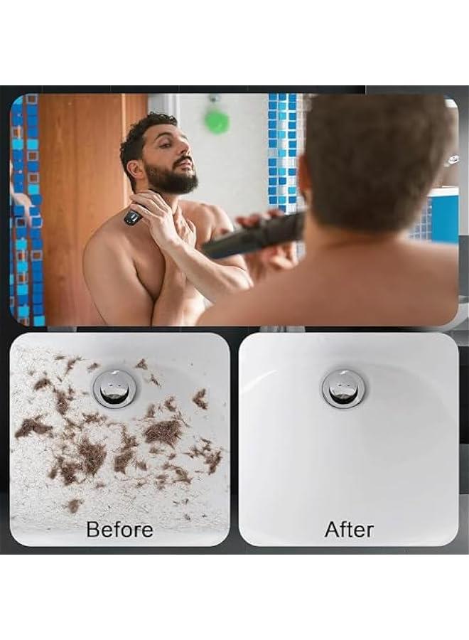 BWSJ Beard Bib Beard Apron for Men Shaving Trimming Grooming Waterproof Hair Catcher Black White  Size   Men Strong Suction Cup NonStick Cape Cloth - Image 4