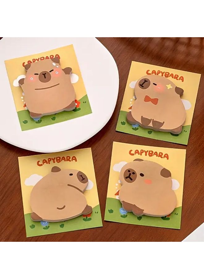 13 Packs Cartoon Capybara Sticky Memo Pads Cute Self Stick Notes Party Favors Kawaii Small Note Pad For Home Office School Classroom Message Supplies Birthday Wedding Gifts - Image 5