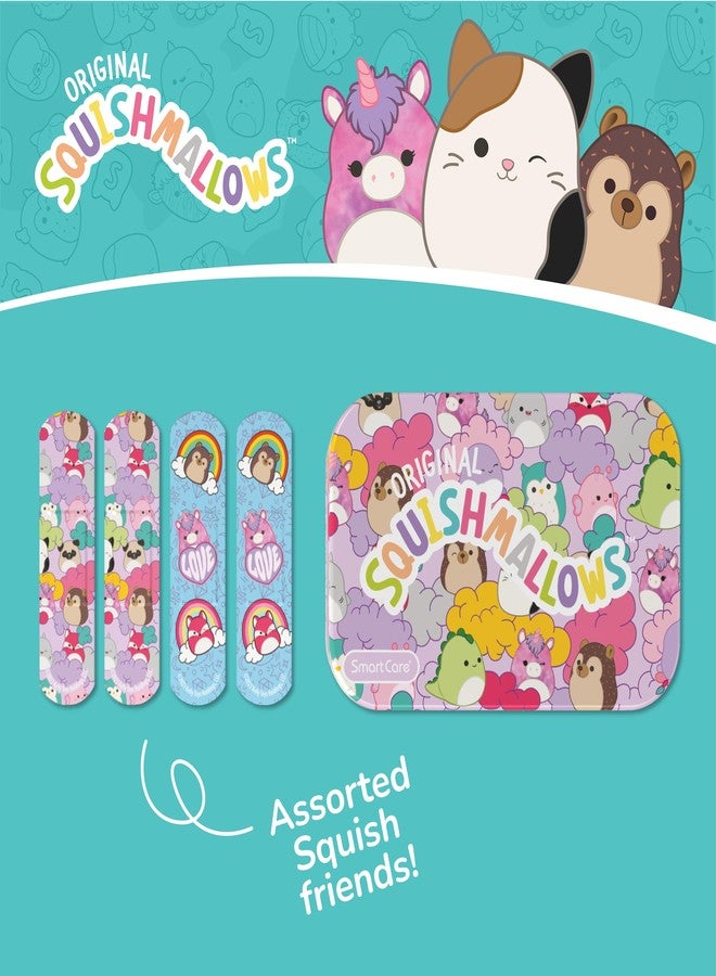 Smart Care Squishmallow First Aid Kit Travel Essentials with Antiseptic Wipes, Cute Bandage Variety Pack for Kids, Latex-Free Gauze Pads and Bandages in Tin Case, 33PC - Image 4