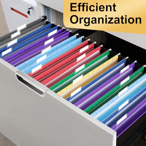 YOPCDJ Hanging File Folders, 30 Pack Letter Size Hanging File folders with Tabs, Stay Organized for Your Home and Office Bulk File, Documents and Paper, 10 Colors - Image 5