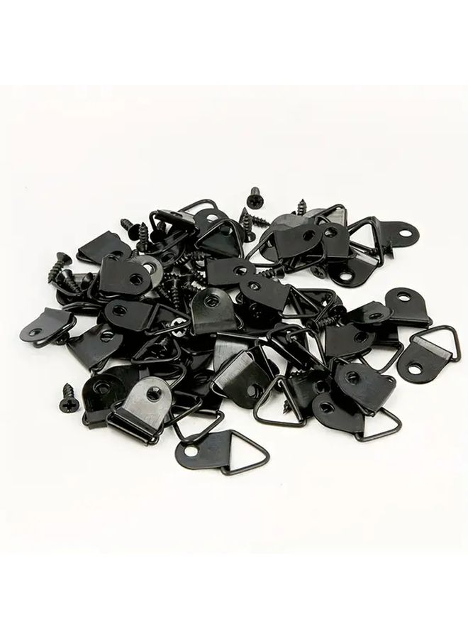 Golden Triangle Metal Picture Hangers 100 Pieces With Screws For Wall Photo Frames Art Display - Image 5