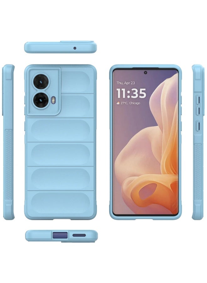 Premium Protection Back Silicone Case Compatible with Motorola Moto G85 5G Magic Shield Shockproof Case with Camera Protection (Baby blue)  - Image 3