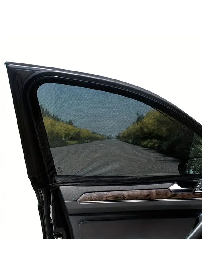 2pcs Small Rear Window Car Sun Shades UV Blocking Heat Shield for Summer Driving - Image 3