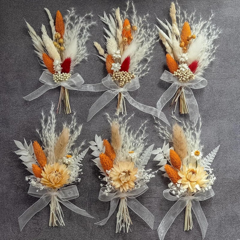 Bluejw Modern Minimalist Aromatherapy Dried Flower Bouquet – Mini Crafted Dried Plants for Vase Home Decor, Wedding Bride’s Bouquet, and Thoughtful Gift - Image 4