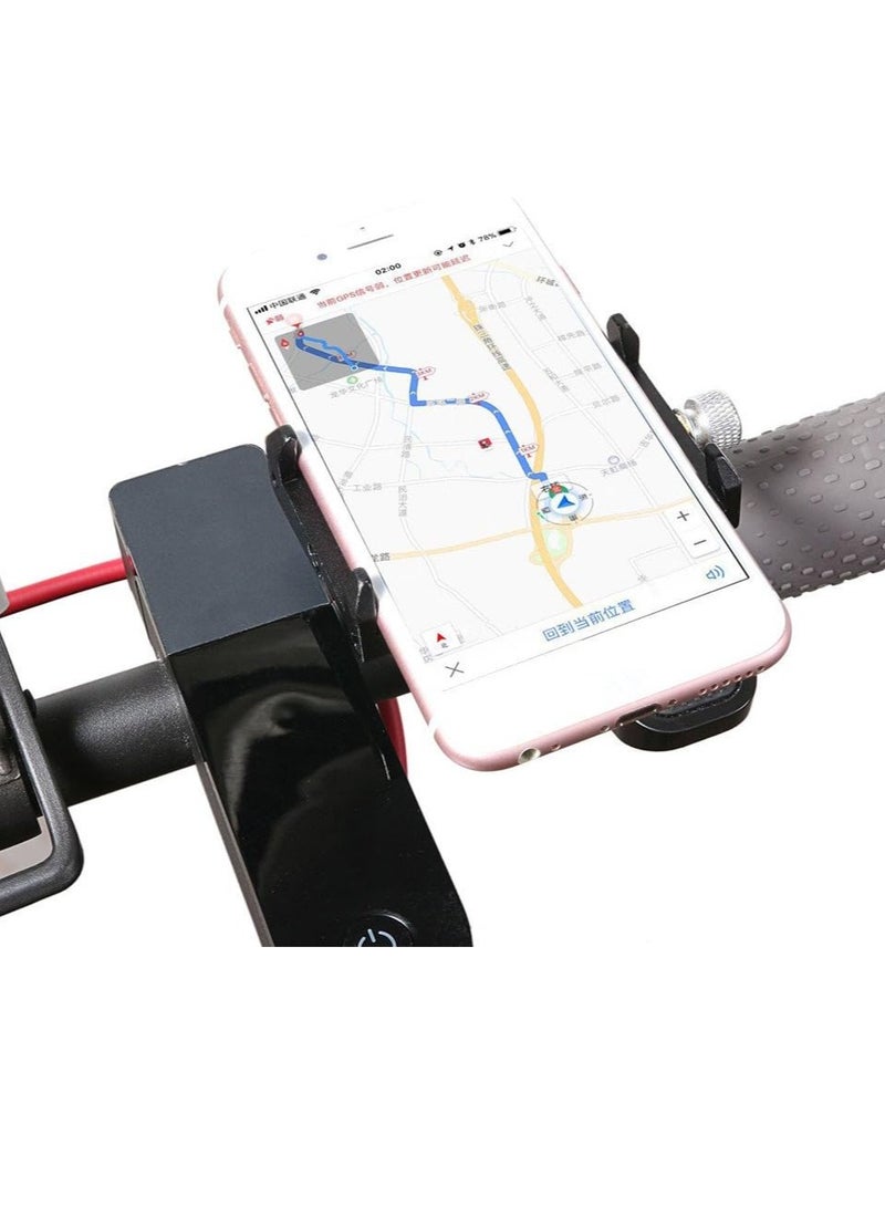 جي يو بي حامل هاتف GUB للدراجات النارية والدراجات الهوائية، حامل هاتف عالمي من سبائك الألومنيوم قابل للتعديل متوافق مع iPhone X XR Xs 7s 8 Plus، متوافق مع Samsung S9/S8/Note5/4 - Image 2