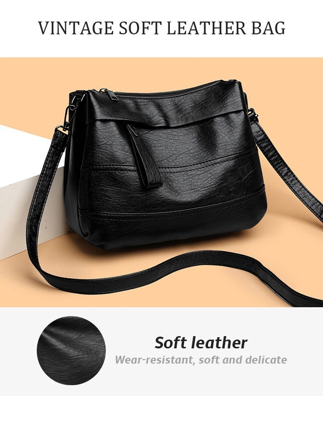 حقيبة كروس للنساء مقاومة للماء وحقيبة كتف مقاومة للتآكل بسعة كبيرة من الجلد الصناعي مع حزام قابل للتعديل للسيدات - Image 5