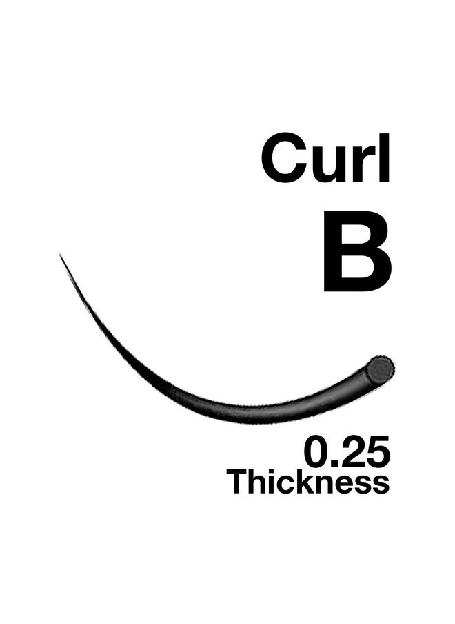 EMILYSTORES - Lash Extensions 0.25Mm Thickness B Curl Length 9Mm Volume Individual Eyelashes For Eyelash Extensions (0.25B9Mm) - Image 1