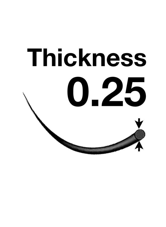 EMILYSTORES - Lash Extensions 0.25Mm Thickness B Curl Length 9Mm Volume Individual Eyelashes For Eyelash Extensions (0.25B9Mm) - Image 1