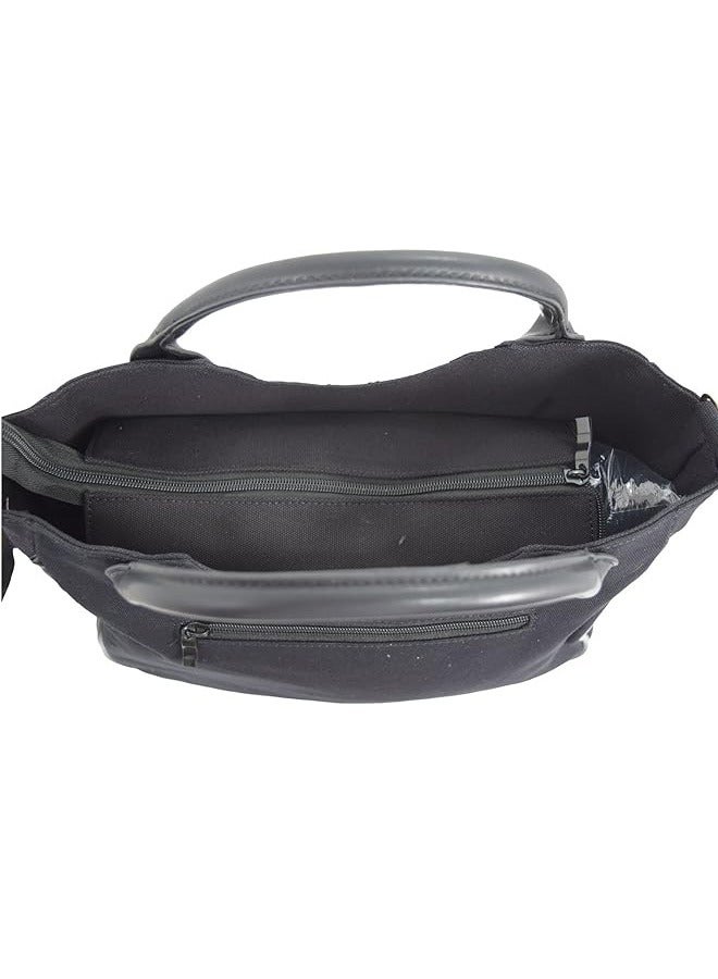 Goth Ribcage Skeleton Glow in the Dark Shoulder Bag, White and Black - Image 4