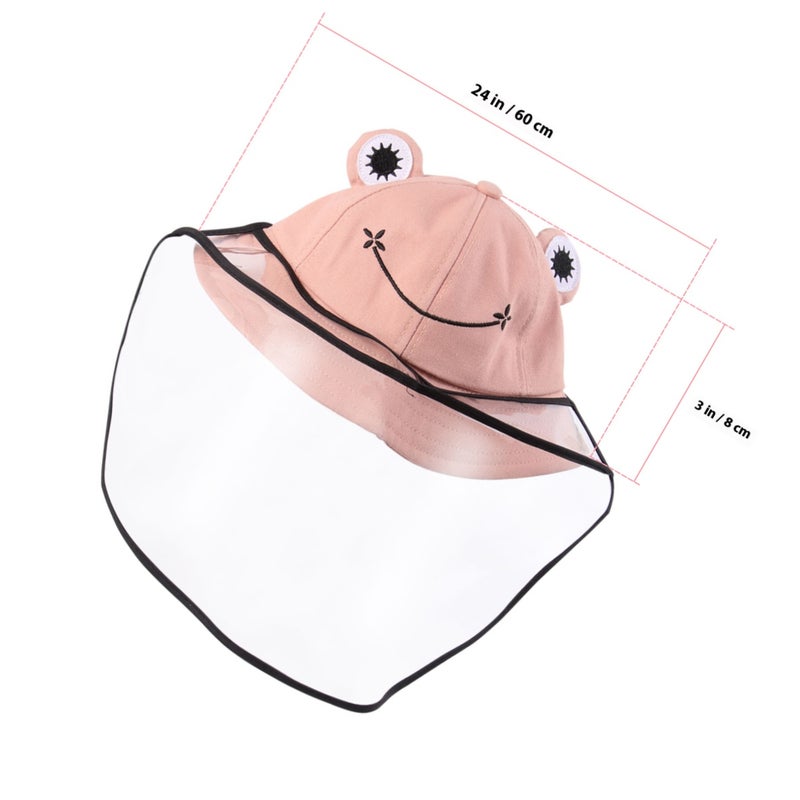 1PC Windproof Cotton Fisherman Hat Outdoor Hat with Transparent for ( ) - Image 2