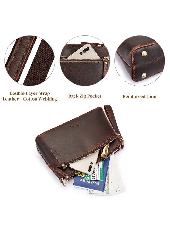 S-ZONE Small Genuine Leather Crossbody Bags For Women Purse And Handbag Wristlet - Image 5
