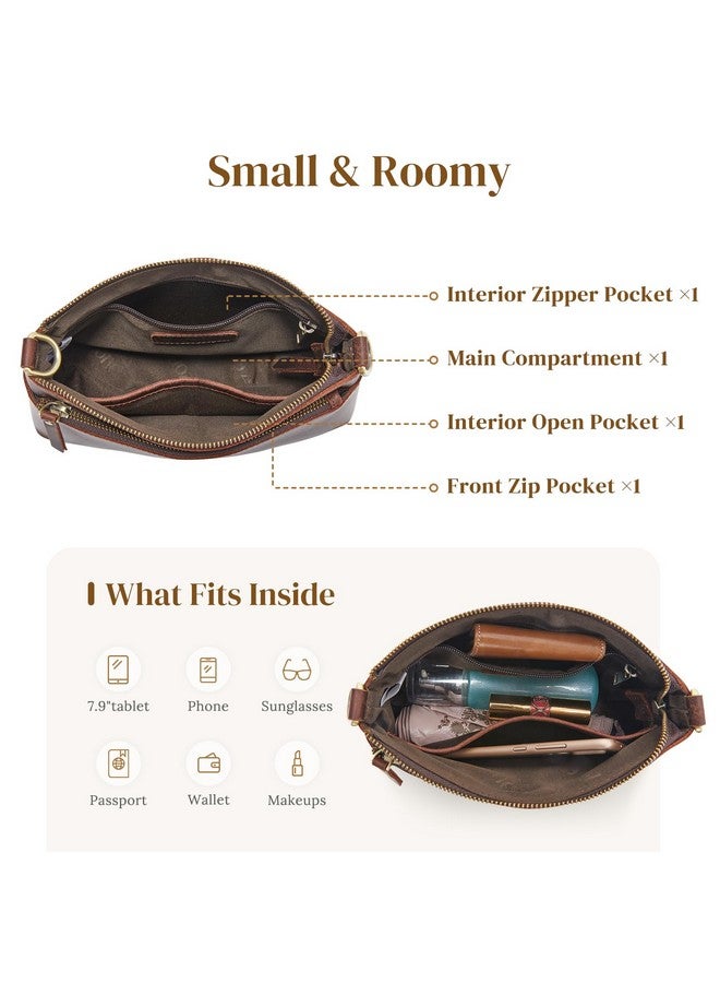 S-ZONE Small Genuine Leather Crossbody Bags For Women Purse And Handbag Wristlet - Image 4