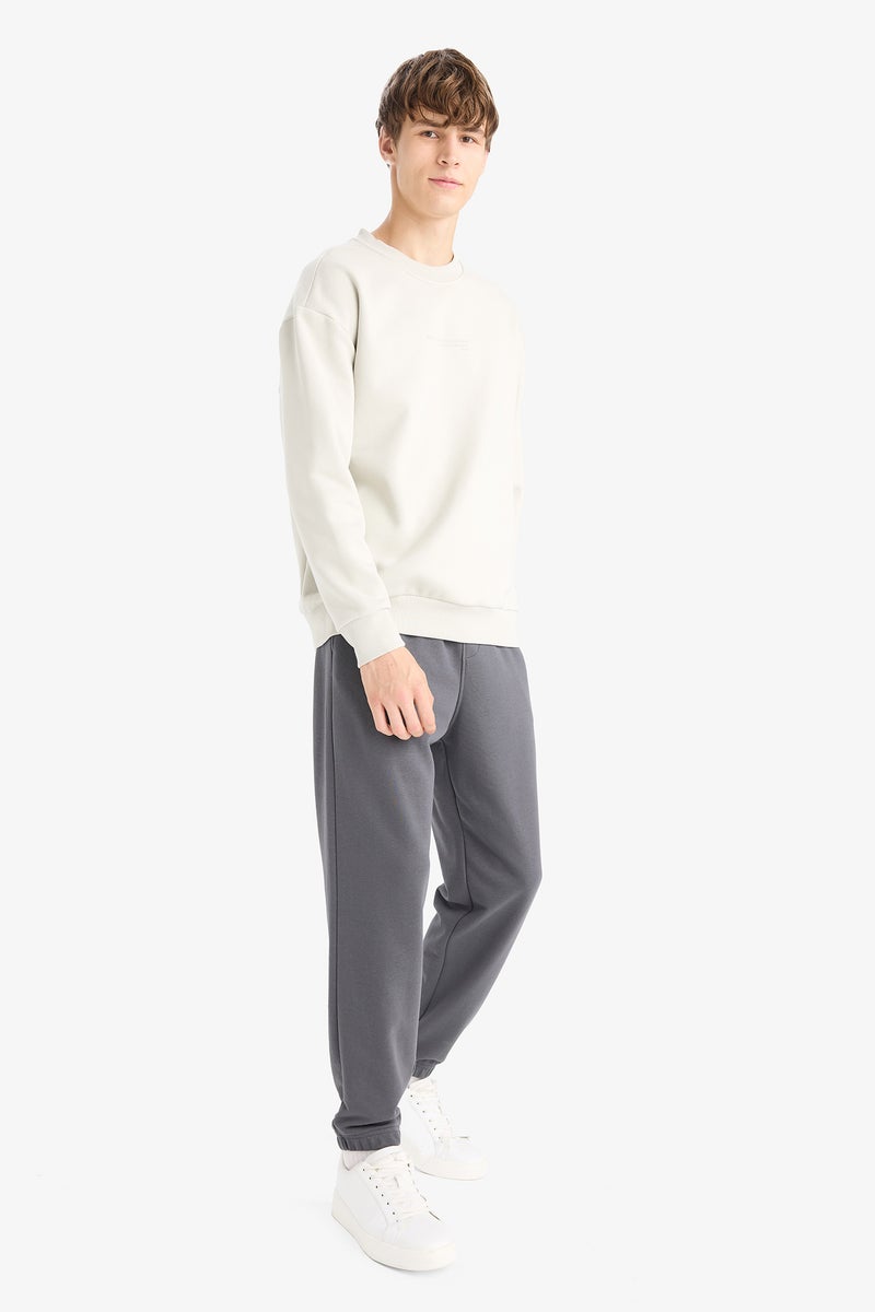 DeFacto Grey Man Regular Fit Trousers Casual - Image 3